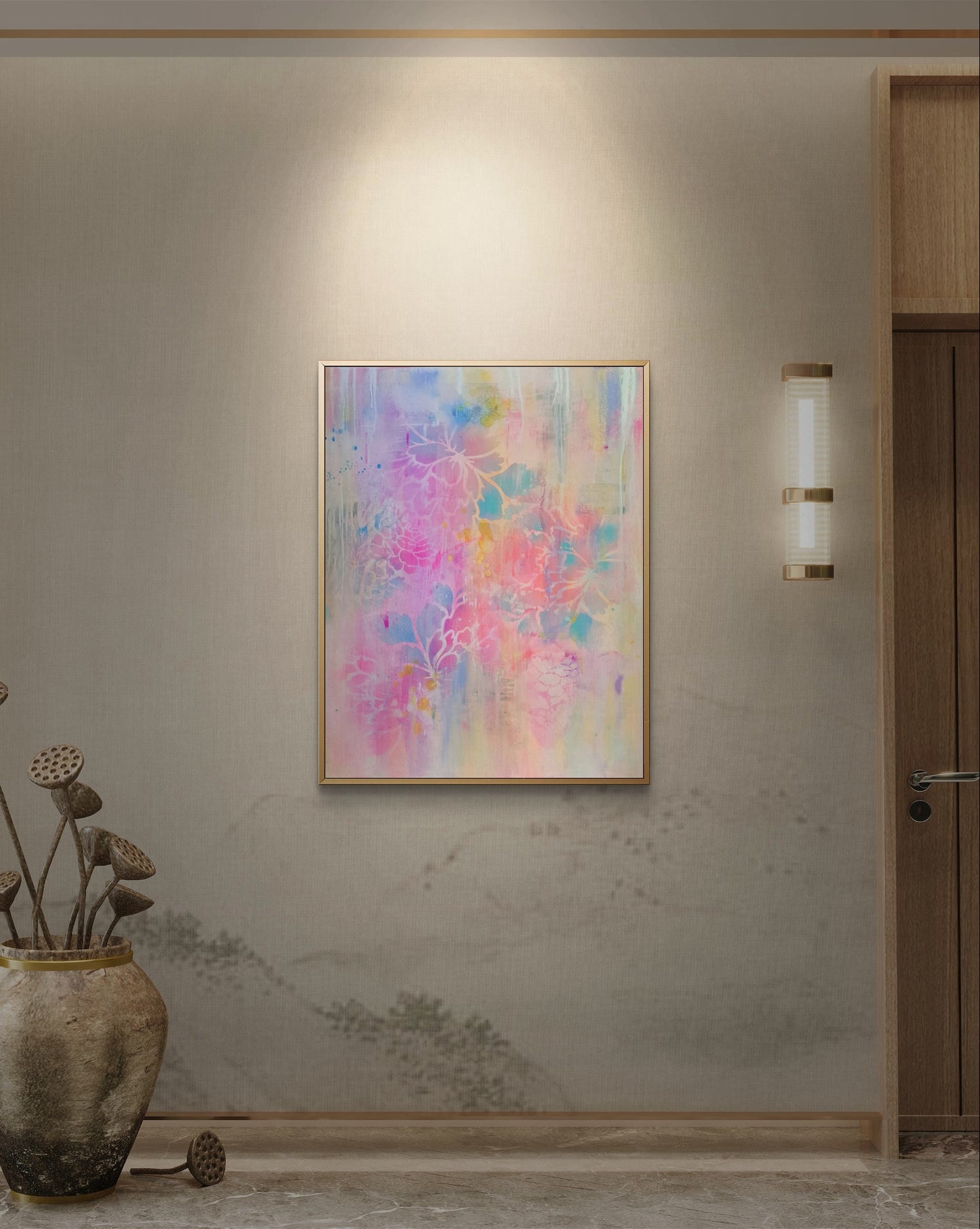"cloud flowers in pastel"