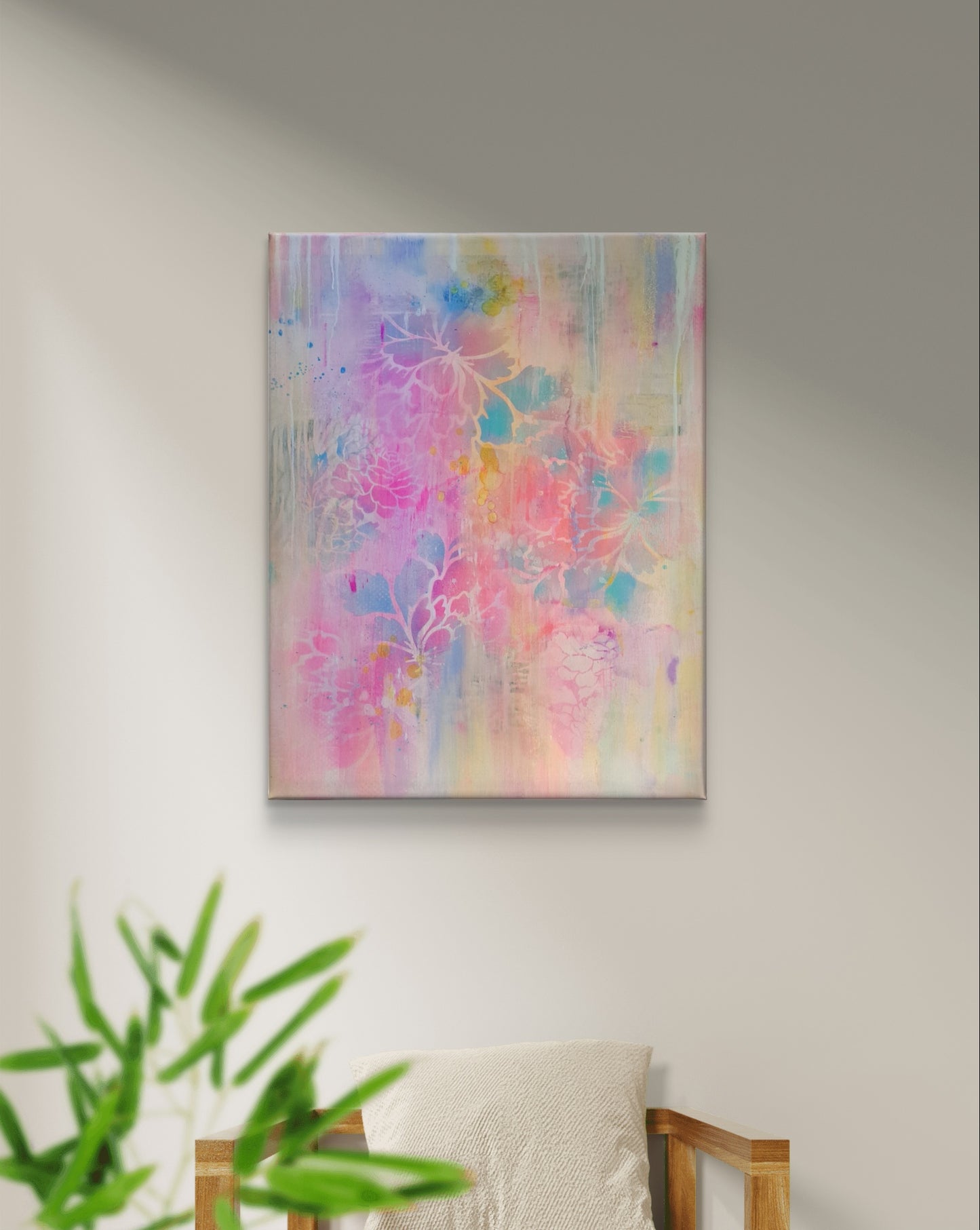 "cloud flowers in pastel"