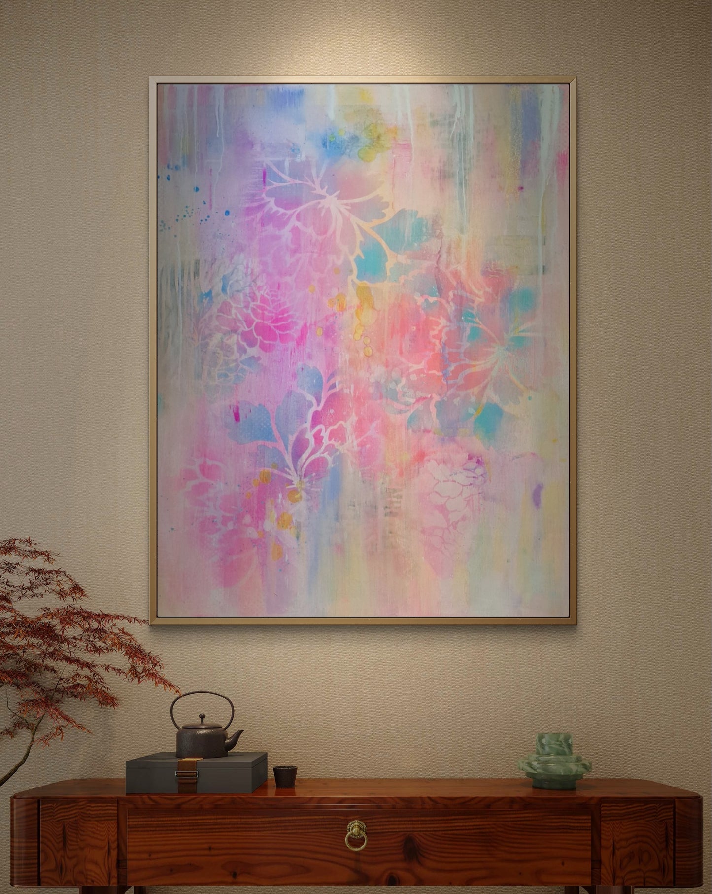 "cloud flowers in pastel"
