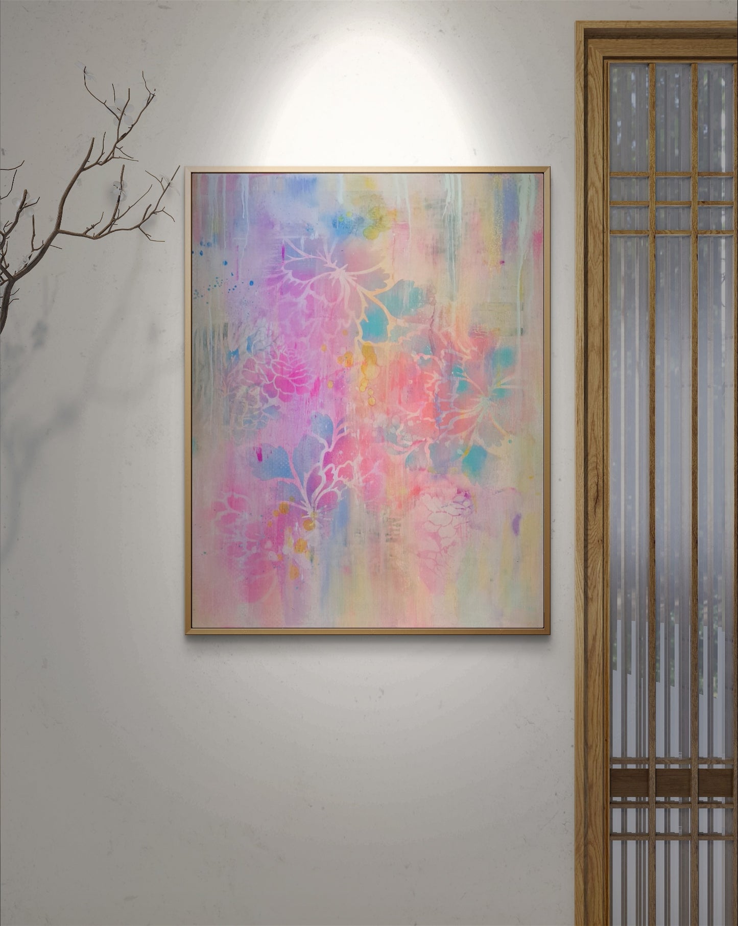 "cloud flowers in pastel"